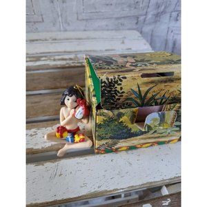 Grolier Mowgli porcelain ornament present Xmas hol